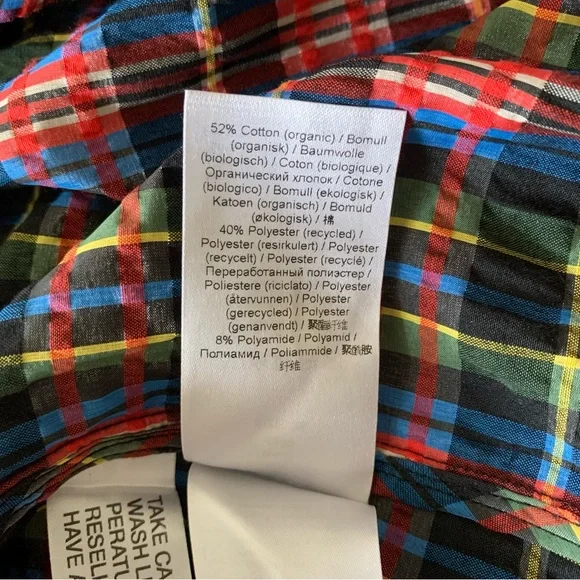 Sold! Gianni seersucker plaid smocked dress - Picture 16 of 16